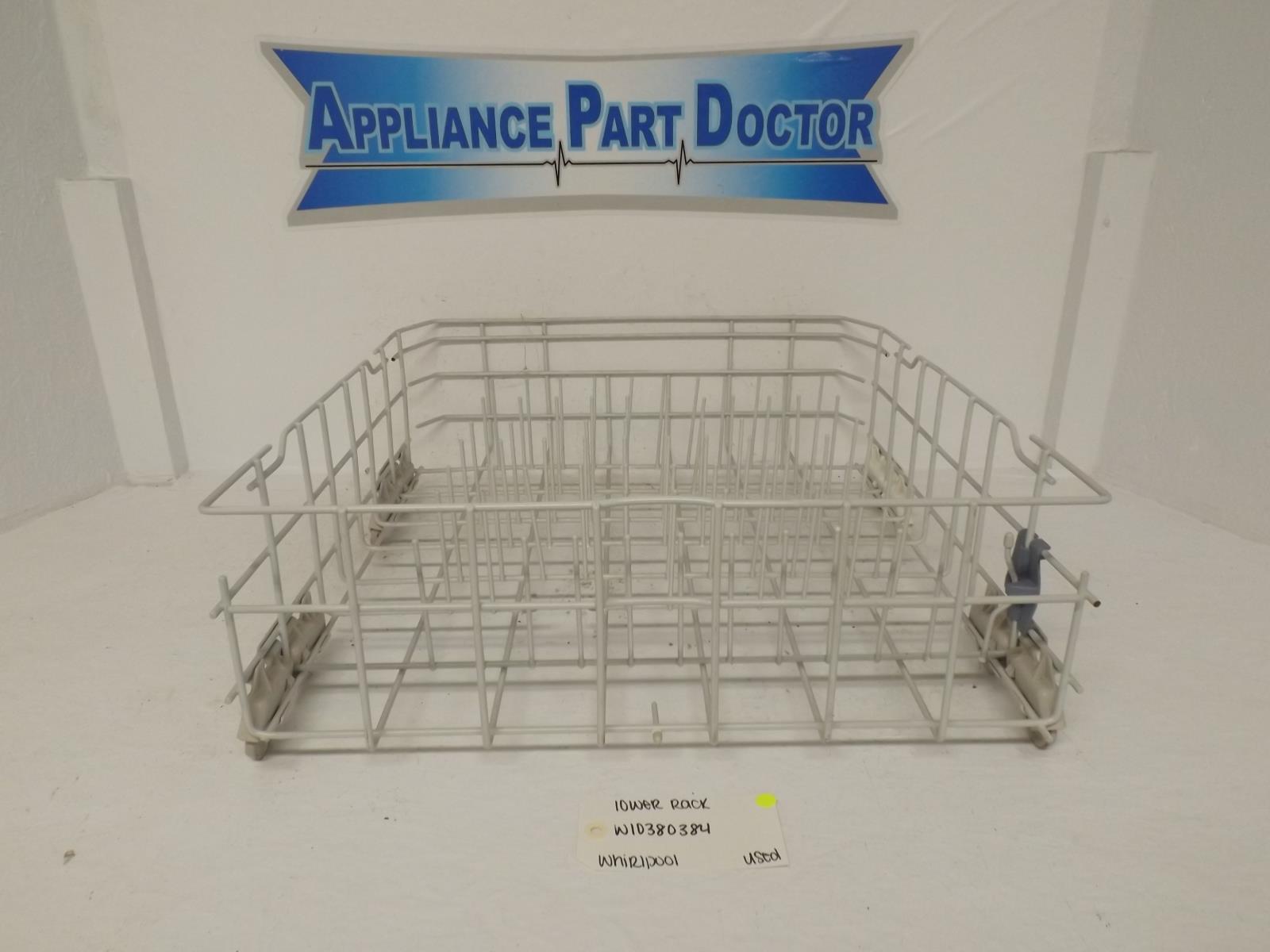 Whirlpool Dishwasher W10380384 Lower Rack Used Whirlpool Dishwasher W10380384 Lower Rack Used